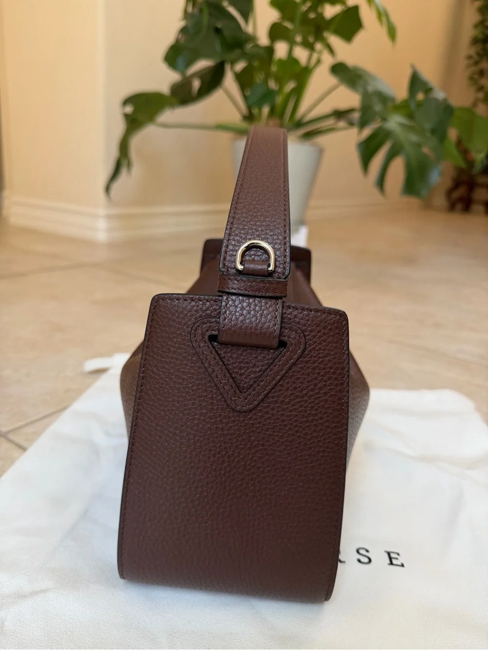 The Horse Clementine Bag Coffee Pebbled Leather - Picture 2 of 12